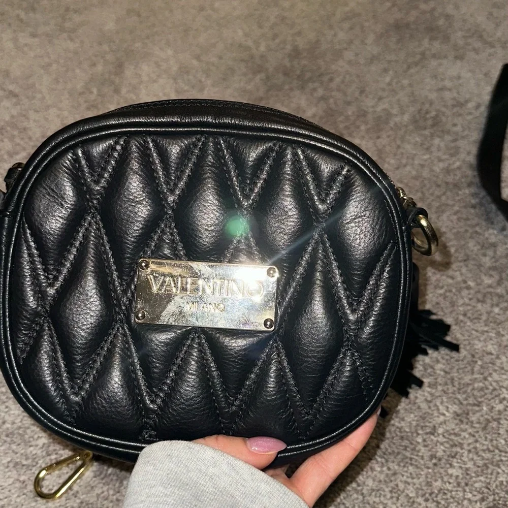 Mario Valentino Black Quilted Crossbody Bag - Picture 4 of 4